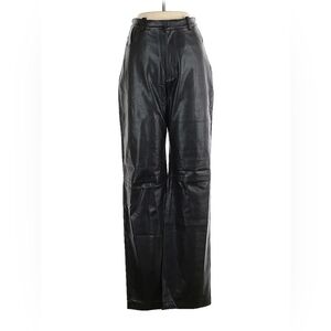 House of CB Black Faux Leather Pants - Size M